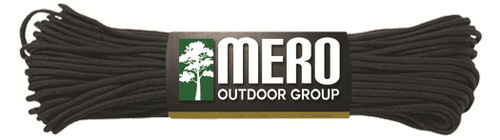 Mero Black 550 Paracord 100' 550 lb Tensile Strength
