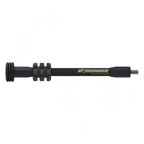 Bee Stinger MicroHex 8 Inch Matte Black Bow Stabilizer