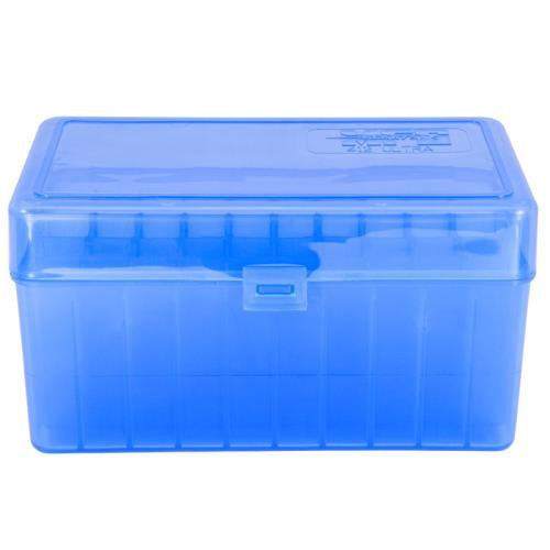 Berry's Mfg 50-Round Blue Flip Top Ammo Box - .300 Ultra Mag