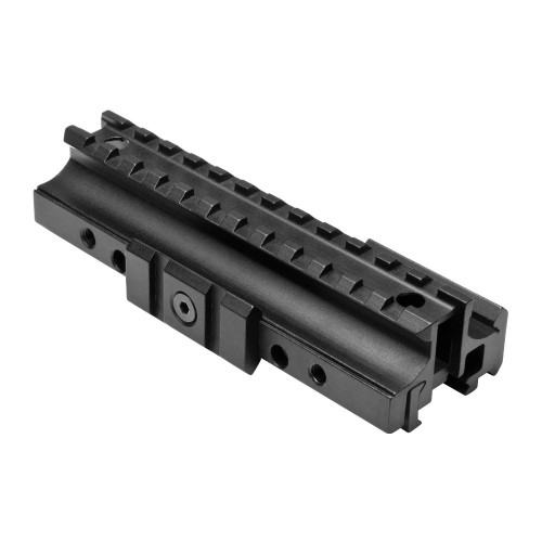 NcStar AR-15 Tri-Rail Picatinny Riser Mount for Flat-Top Receivers Black Anodized