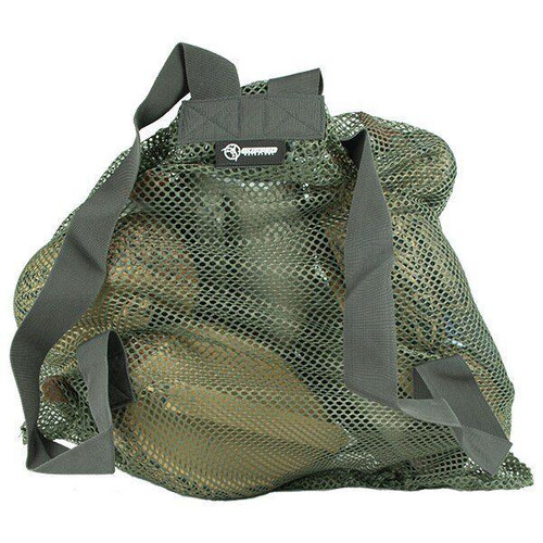 Cupped Large Mesh Duck Decoy Bag with Drawstring and Shoulder Strap