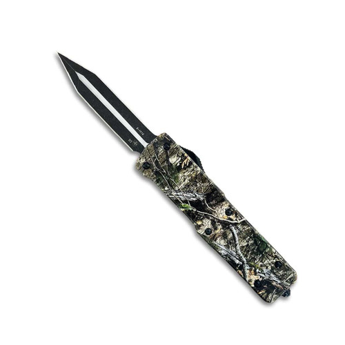 Templar Premium Weighted Large Knife 3-1/2" D2 Dagger Mossy Oak Country DNA Pattern
