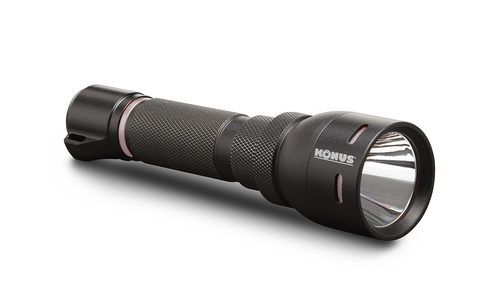Konus Rail-Mountable Rechargeable Tactical Flashlight with Remote Switch 1000 Lumens