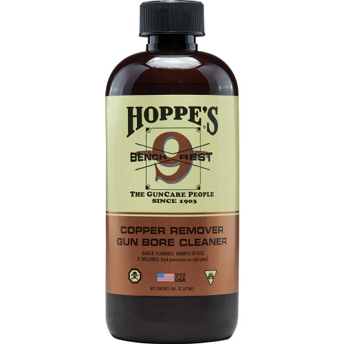Hoppe's Copper Solvent Bench Rest 9 Bore Cleaner