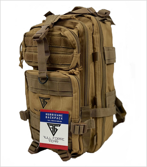 Full Forge Gear Hurricane Hydration-Ready Tactical Backpack - Tan