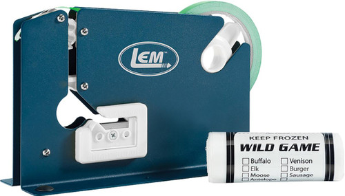 LEM Ground Meat Packaging System - 50 1lb Wild Game Bags with Taping Machine