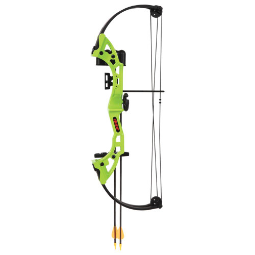 Bear Archery Brave Green Youth Compound Bow RH - Ready to Shoot Set