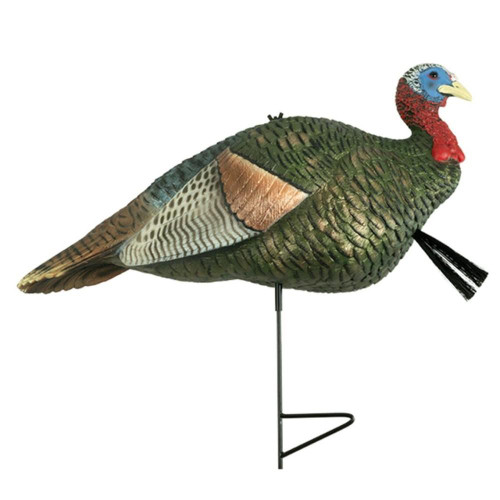 The Grind Half Strut Jake Iridescent Turkey Decoy with 2-Piece Stake