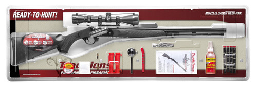 Traditions Buckstalker XT Muzzleloader .50 Cal Black Synthetic Chromoly Barrel w/ 3-9x40 Scope
