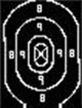 Speedwell Official NRA Police Silhouette Target Repair Center 12.5"W x 19"H - 500/Pack