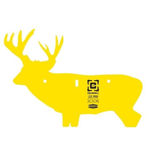 Caldwell 33% Scale AR500 Steel Deer Hanging Target Yellow 3/8"