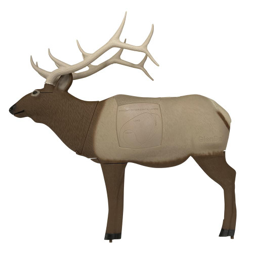 GlenDel Half Scale Elk 3D Archery Target PolyFusion 4-Sided Replaceable Vitals