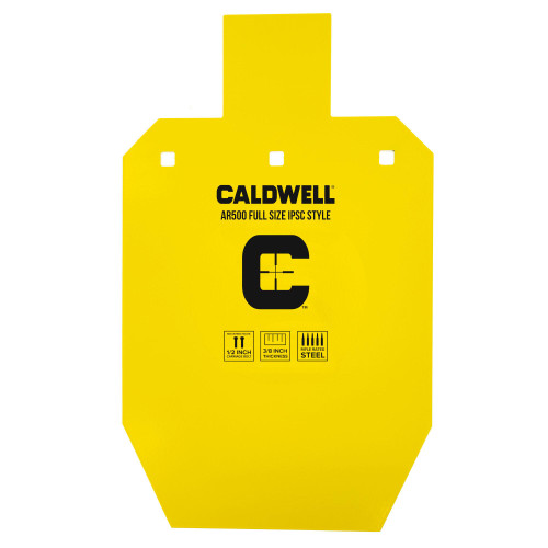 Caldwell AR500 Full Size IPSC Steel Target for Competition and Training