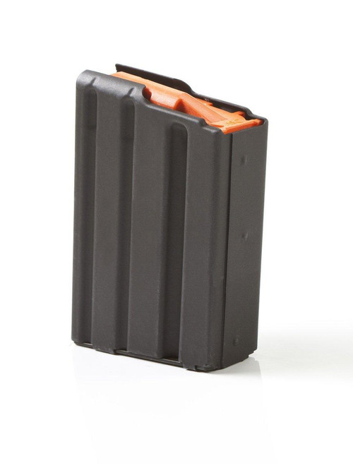 ASC 10/rd .223 Rem Black SS AR Family Rifle Magazine with Orange Follower