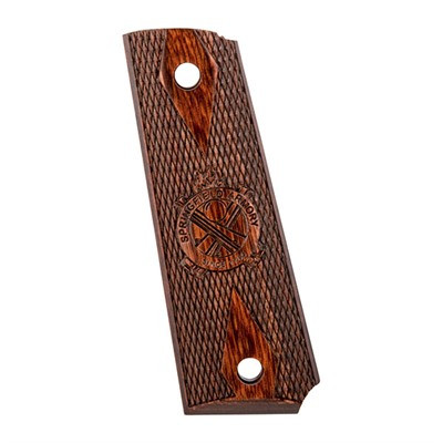 Cocobolo Cross Cannon Grip Panels for 1911 Pistol