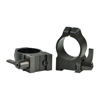 Medium 30mm Quick Detach Scope Rings 19mm Dovetail Black