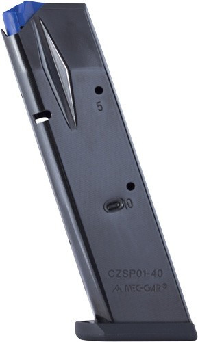 Mec-Gar 10-Round .40 S&W Blued Magazine for CZ 75B
