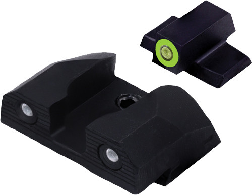 XS R3D 2.0 Green Tritium Front/Rear Sight Set for S&W Bodyguard 2.0 Std Ht