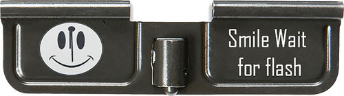 Battle Arms AR-15 Dust Cover Laser Engraved Smile Wait For Flash