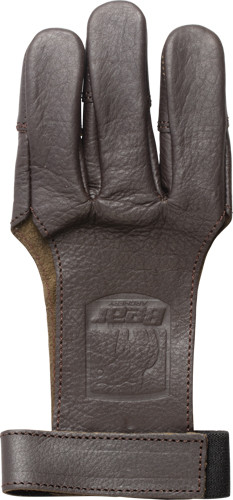 BEAR ARCHERY LEATHER SHOOTING GLOVE 3-FINGER AMBIDEXTROUS LG
