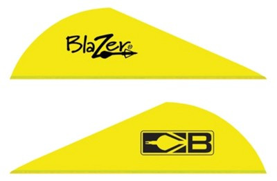 Bohning Blazer Arrow Vanes 2in Neon Yellow Solid 100 Count
