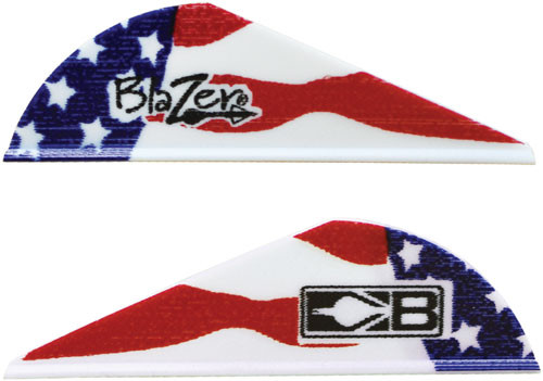 Bohning Blazer True Color Arrow Vanes 2in American Flag 100 Count