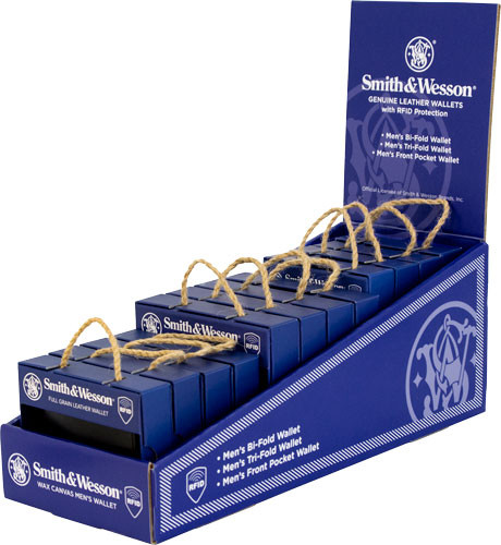 S&W Cameleon Genuine Leather Wallet 12pc Display