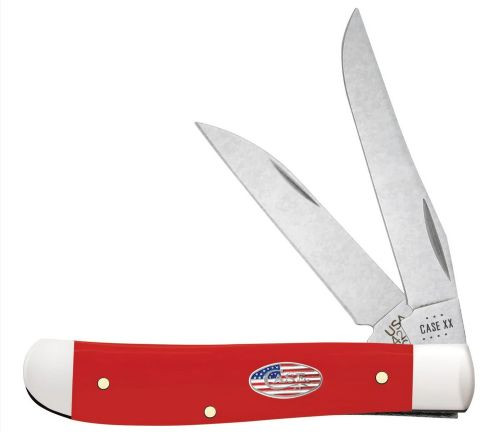 CASE KNIVES AMERICAN WORKMAN RED SNYTHETIC MINI TRAPPER
