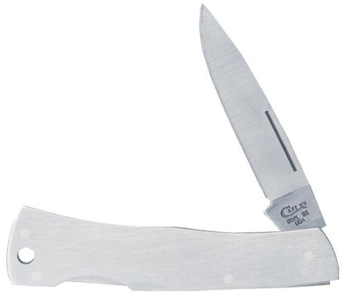 Case Brushed Stainless Steel Executive Lockback Traditional Folding Knife