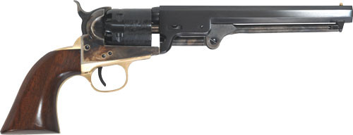 Cimarron 1851 Navy Black Powder .36 Cal 7.5" Octagon Barrel Case Hardened Blued 6 Shot Revolver