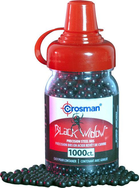 Crosman Black Widow BB Case 15 Packs of 1000 Steel Airgun BBs