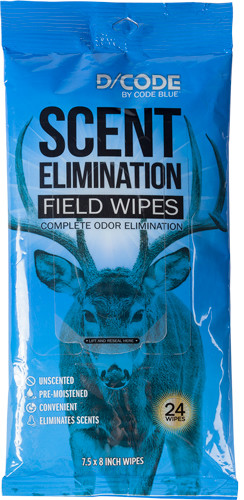 D-Code Field Wipes 24-Count Scent Elimination Pack