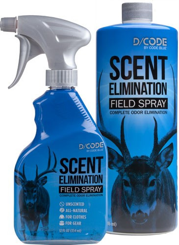 D-Code Scent Eliminating Spray with 32 fl oz Refill 12 fl oz Bottle