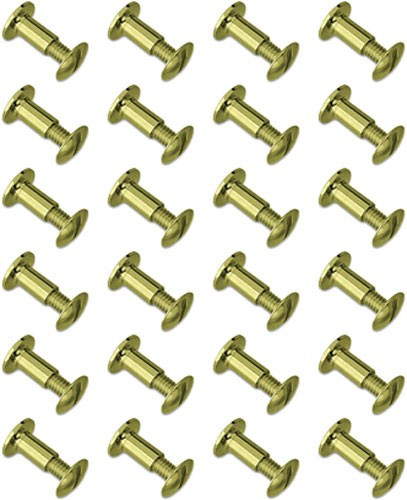 GrovTec Chicago Screws Brass 24-Pack Hardware