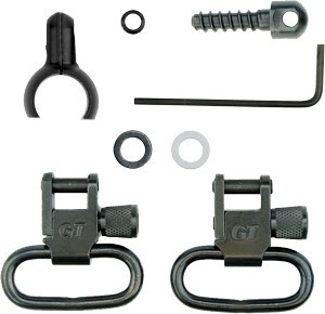 GrovTec .675-.725" Barrel Band Sling Swivel Set 1" Loops