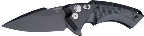 HOGUE X5 3.5" FOLDER SPEAR POINT BLADE ALUM/G-MASCUS BLK