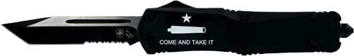 TEMPLAR KNIFE LARGE OTF COME AND TAKE IT 3.5" BLK TANTO SRT