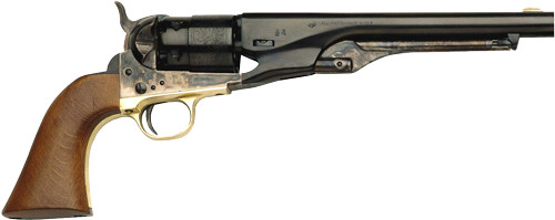 Traditions 1860 Army Break Open 44 Caliber #11 Percussion 8 Inch Blued Barrel Color Case Hardened Frame 6-Shot Revolver