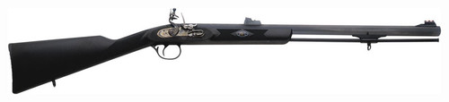 Traditions Deerhunter .50 Cal 24" Flintlock Muzzleloader Rifle Blued Barrel Black Synthetic