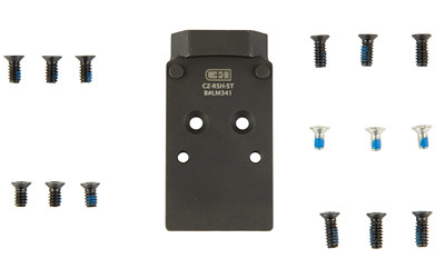 C&H Precision V4 Pistol Optic Plate for CZ P-10 - RMR/SRO/Holosun 507Comp/508T, Black