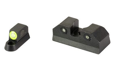 XS Sights R3D 2.0 Tritium Night Sight for CZ P10, Standard Height, Green Front Outline, Dual-Illuminated Front/Rear CZ-R202S-6G