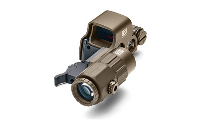 EOTECH EXPS3-0 Holographic Sight, Red 68 MOA Ring with 1 MOA Dot Reticle, Night Vision Compatible, Side Button Controls, Quick Disconnect Mount, Includes G33 3X Magnifier, Tan HHSVIIITAN