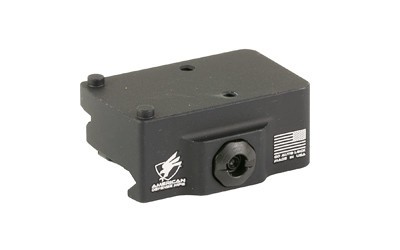American Defense Mfg. AD-RMR-LW Low Height QD Mount for Trijicon RMR/SRO, Right Hand Lever, Hard Coat Black