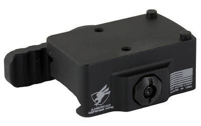 American Defense Mfg. AD-RMR-LW Low Profile QD Mount for Trijicon RMR, Left Hand Lever, Hard Coat Black