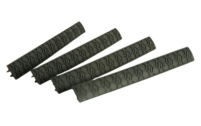 HEXMAG M-LOK Low Profile Rail Covers 4-Slot WedgeLok Attachment, AR-15 Handguard, Black HX-MLC-4PK-BLK
