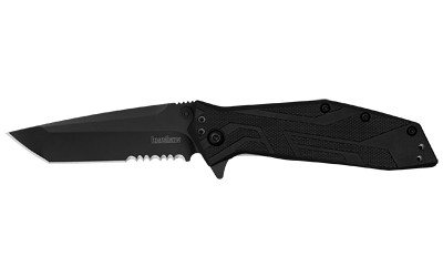 Kershaw Brawler Multipurpose Folding Knife, 3" 8Cr13MoV Modified Tanto Blade, Liner Lock, Deep-Carry Clip 1990ST