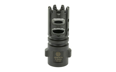 Gemtech QUICKMOUNT, Carbon Cutting Muzzle Brake, 5.56NATO, 1/2X28, Black Finish 12152
