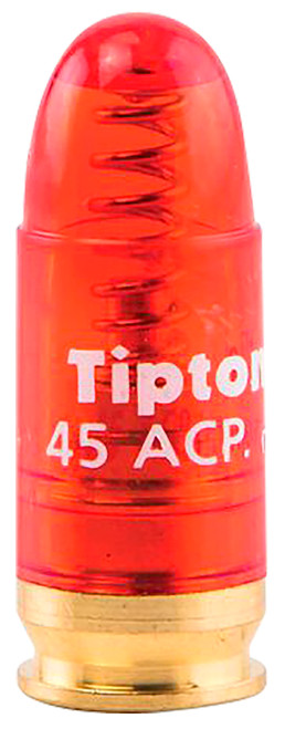 Tipton Snap Cap Set, .45 ACP, Translucent Red, 5 Count 146331