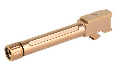 True Precision TP-G19B-XTC 9mm Copper TiCN Threaded Aftermarket Barrel with Thread Protector, Glock 19