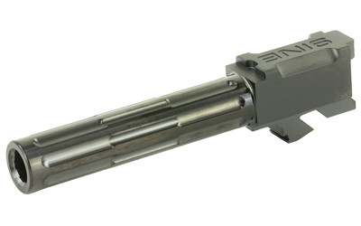 LanTac USA 9INE 9MM Fluted Barrel, Glock 19 Gen 3 & 4, Black, 1:10 Twist 01-GB-G19-NTH-BLK